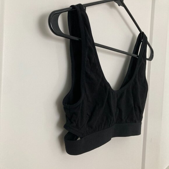 Richer Poorer Bralette w/ Triangle Side Slits & Back in Black, size M (retired) - Picture 4 of 6